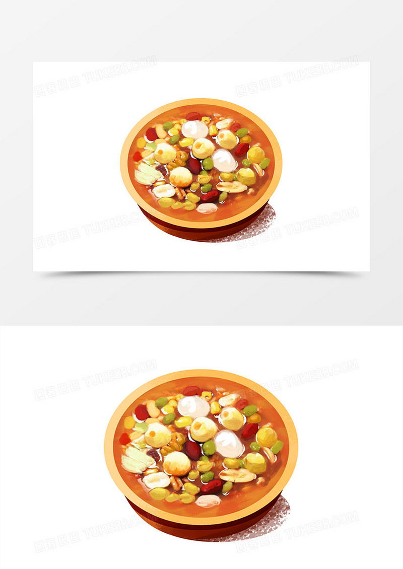 腊八节真材实料腊八粥新年免扣素材